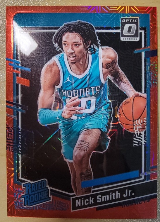 Nick Smith Jr 2023-24 Panini Donruss Optic RC Red Mojo /88 #224