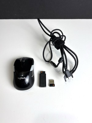 Logitech M525 Wireless Mouse With USB Receiver Adapter And Cable Lot