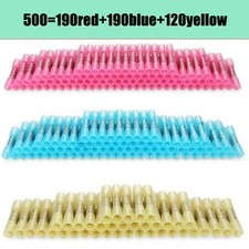 500X Waterproof Heat Shrink Butt Splice Wire Connector Insulated Crimp Terminals