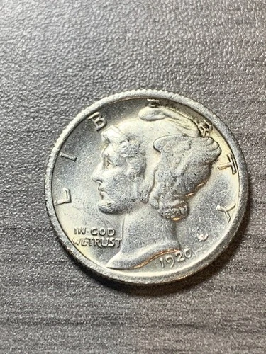 1920 D Mercury Dime F-VF condition
