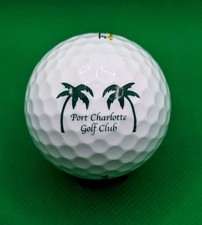 Port Charlotte Golf Club logo golf ball CLOSED COURSE Florida