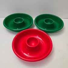 (Lot of 3) Party Server Chips and Dip Cookies Plates  Platter Tucker Houseware