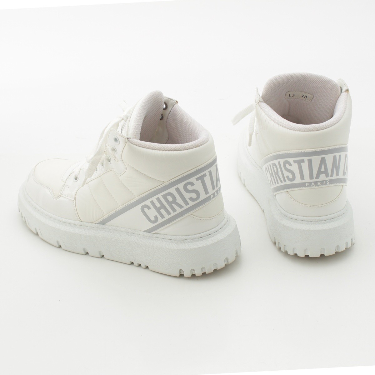 Christian Dior 21 years High cut sneakers shoes D-PLAYER KCK315NYF white 38 thumbnail 4