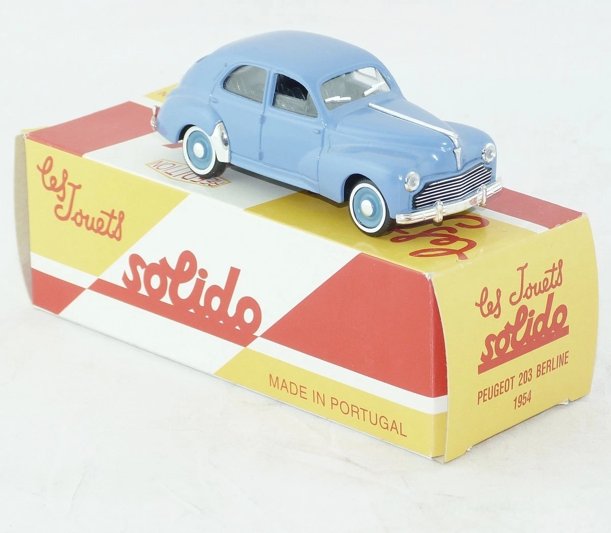 Miniature Peugeot 203 1954 - Solido 1/18 - Bleue - Très Bon état