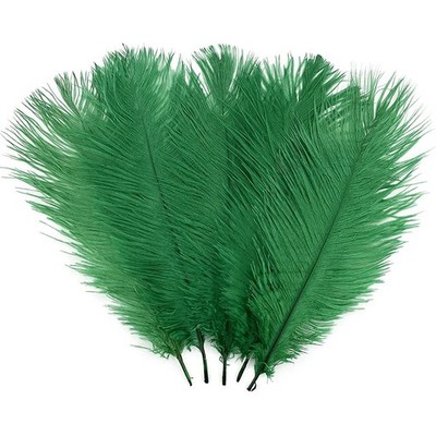 10 PCS Ostrich Feather 1214 Inch Plumes Dark Green Wedding Centerpiece