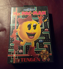 Ms. Pac-Man Sega Genesis Tengen 1991 Game + Original Case No Manual 