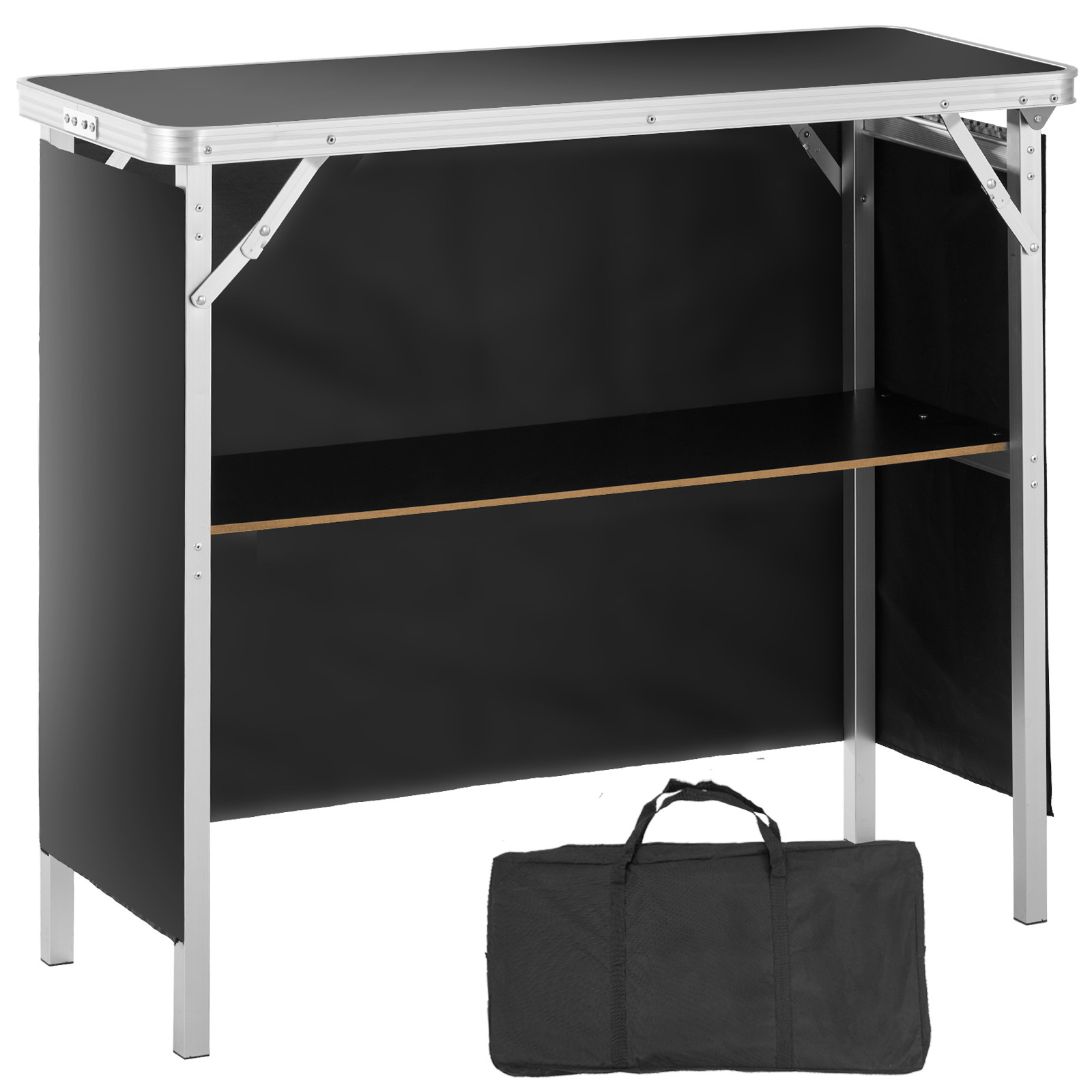 VEVOR Bancone Fieristico Stand Promozionale 975x385x870mm Pieghevole Portatile