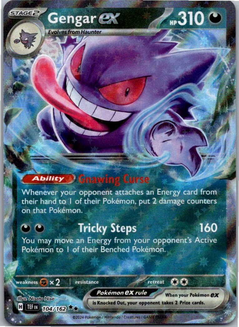 Gengar ex - Double Rare SV05: Temporal Forces 104/162 NM Holo