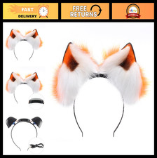 Rechargeable Moving Furry Animal Ears Headband   Wolf Ears, Fox Ears, Cat Ears