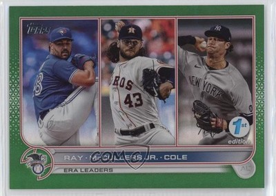2022 Series 1 1st Edition League Leaders Green Robbie Ray Lance McCullers Jr 0b3