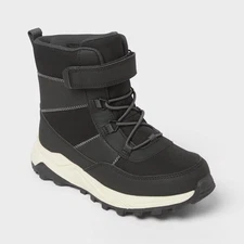 Kids' Noah Hiker Winter Boots - Cat & Jack Black 3