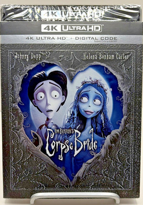 Corpse Bride 4K Ultra HD + Digital Brand New Sealed Tim Burton W/ Slipcover