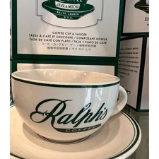 Ralph Lauren Ralph's Coffee Mug Cup & Saucer Set Porcelain New from JP