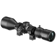 PINTY 6-24x50 mm FFP Rifle Scope with Red & Green Reticle Zero-Stop Lenses