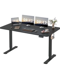 55 x 24 Inches Electric Height Adjustable Standing Desk Large Sit Stand Up Desk