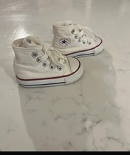 Toddler All Star Converse Canvas High Top Trainers Size UK 2 EU 18