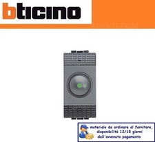 DIMMER A MANOPOLA CON DEVIATORE BTICINO LIVING INTERNATIONAL L4402N ANTRACITE.