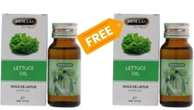 HEMANI Lettuce Oil  (30ml) 100% Natural  Buy ONE Get One FREE 