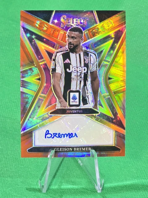 🔥Gleison Bremer Tie-Dye Auto /4 🔥 2025-26 Panini Select Serie A Select Brazil