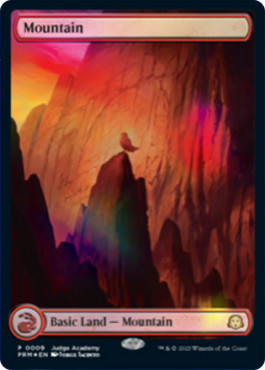 Magic MTG - Mountain - Promo Judge - MINT/NMINT - EN - FOIL