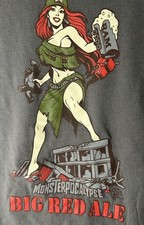 Monsterpocalypse Big Red Ale Gen Con 2019 The Ram Gray T-Shirt XL 50 Foot Woman