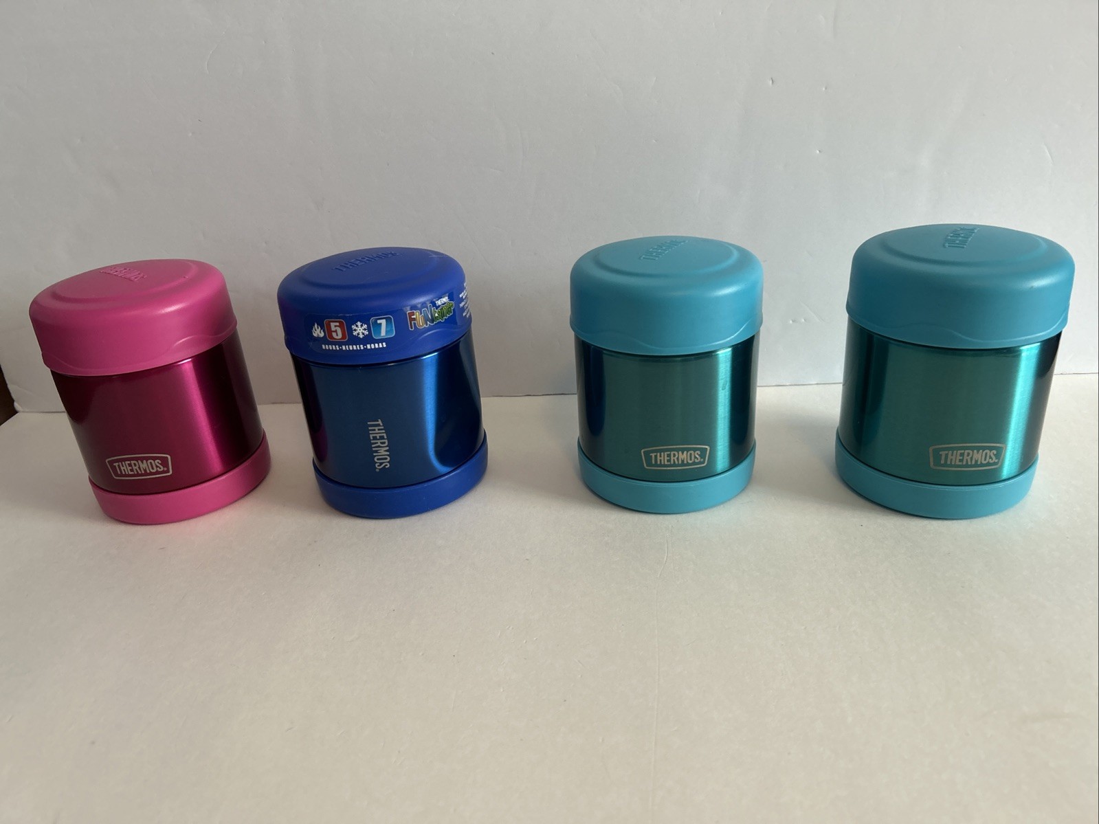 Thermos FUNtainer 10 oz Stainless Steel Lot Of 4