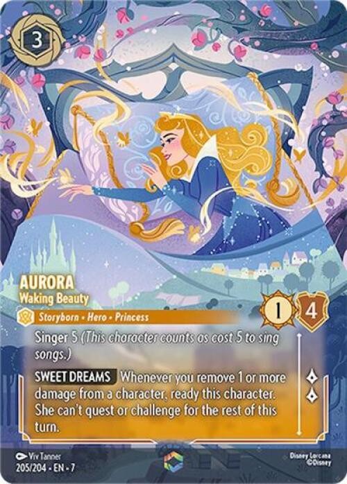 Lorcana Aurora - Waking Beauty (Enchanted) NM Holofoil Archazia's Island