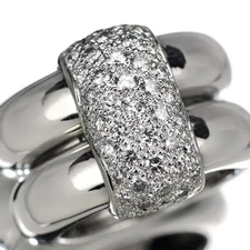 Chaumet K18WG diamond ring duo - Auth free shipping from Japan- Auth SELBY_JAPAN