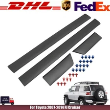 Driver & Passenger Door Molding Set of 4 Outside For Toyota 2007-2014 FJ Cruiser