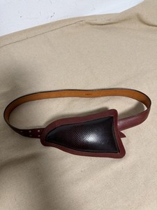 Vintage Fred Coen Boxing Groin Protector Belt Mens Small Brown Leather Cup Guard