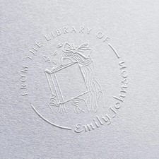 Custom Library Embosser For Books Ex Libris Embosser Stamp Library Embosser Seal