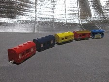 Plarail Mail Car Red Blue Yellow Red x Gold 5 Cars Caboose Freight Car Mail