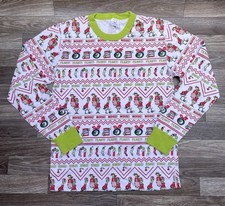 Hanna Andersson Grinch Pajama Top Womens Medium Long Sleeve Organic Cotton