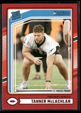 2024 Donruss #324 Tanner McLachlan Press Proof Red RC Cincinnati Bengals