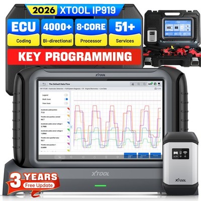 XTOOL IP919 OBD2 Car Scanner Diagnostic Tool All System ECU Coding FCA AutoAuth