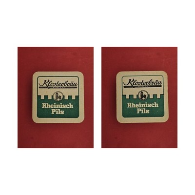 Klosterbräu Koblenz schwarzer Streifen Brauerei Bierdeckel Bier