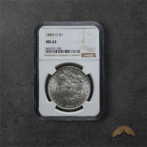 1883-O Silver Morgan Dollar $1 - NGC MS62 - New Orleans