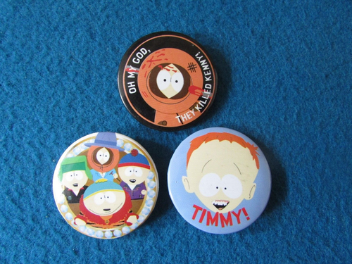 SOUTH PARK BUTTON BADGE LOT OF 3 - Picture 1 of 6