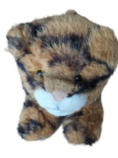 Vintage Dakin Baby Tiger Cub Plush Stuffed Animal 9 Inch Brown Eyes 1988
