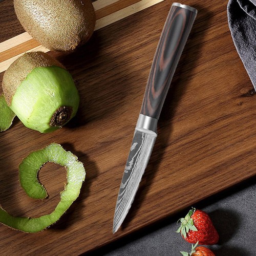 Set Coltelli Cucina Modello Damasco Giapponese Coltelli Chef Acciaio Inox Cleaver - Foto 13 di 30