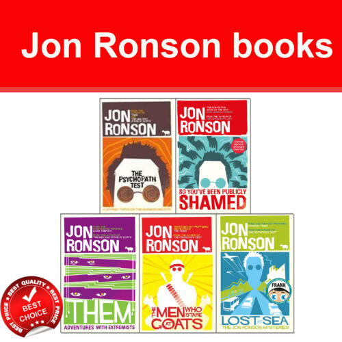 Jon Ronson books Psychopath Test, So You've Been Publicly Shamed | Variation - Picture 1 of 10