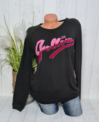 CECIL Damen Sweatshirt Gr. S/M Pullover Langarm Freizeit Jersey Grün NEU