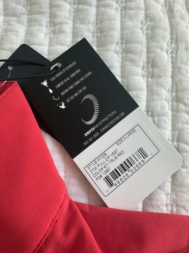 Chaleco Zero Restriction Presidents Cup USA XL Foto 4 de 4