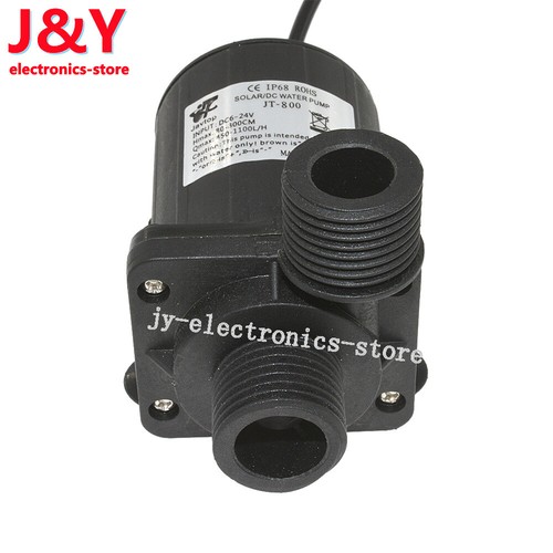 DC 12V 24V Warmwasser Umwälzpumpe Solar Wasserpumpe bürstenloser Motor 800L/H - Bild 5 von 13