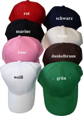 Kinder Cap Cappy Baseball Jungen Mädchen Mütze Outdoor Cap in 8 uni-Farben - Bild 1 von 2