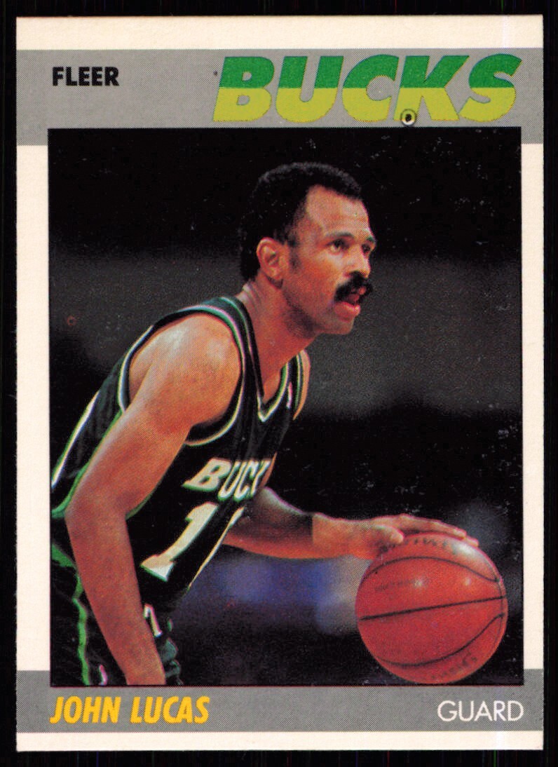 1987-88 Fleer John Lucas Milwaukee Bucks #66