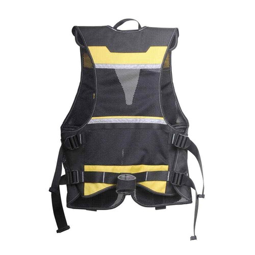 Multi Pocket Tool Vest Light Reflective Safety Strip Tools Compartment FATMAX - Picture 3 of 8