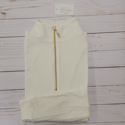 Camisa Sastre Deportista ICEFIL Manga Larga Cremallera - Casi Vainilla/Blanco/Dorado - Imagen 2 de 2
