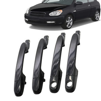 4pcs Outer Door Handle Front+Rear LH RH For 2006 - 2011 Hyundai