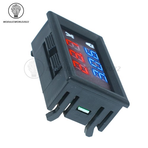 DC 100V 10A Voltímetro Amperímetro Azul + Rojo LED Digital Amplificador Voltímetro Medidor EE. UU. - Imagen 8 de 18